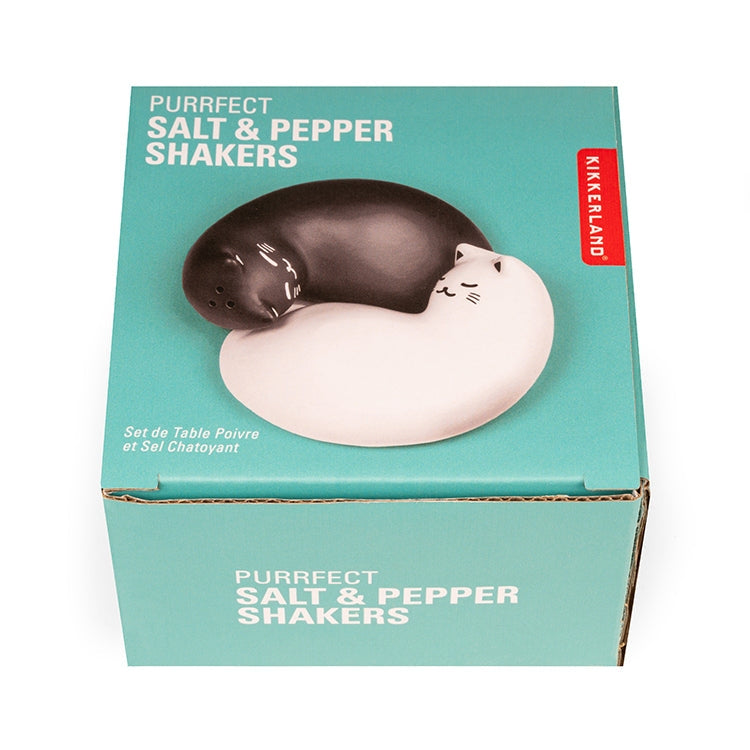 PURRFECT CAT SALT AND PEPPER SHAKERS