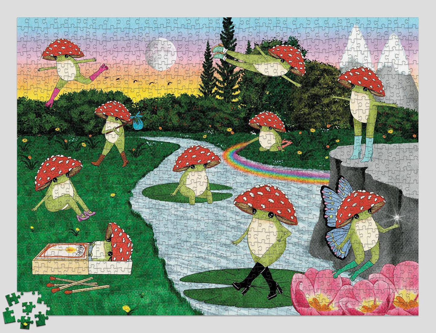 THE LITTLE FROG 1000 PIECE PUZZLE BY MAYBELLE EEQUAY