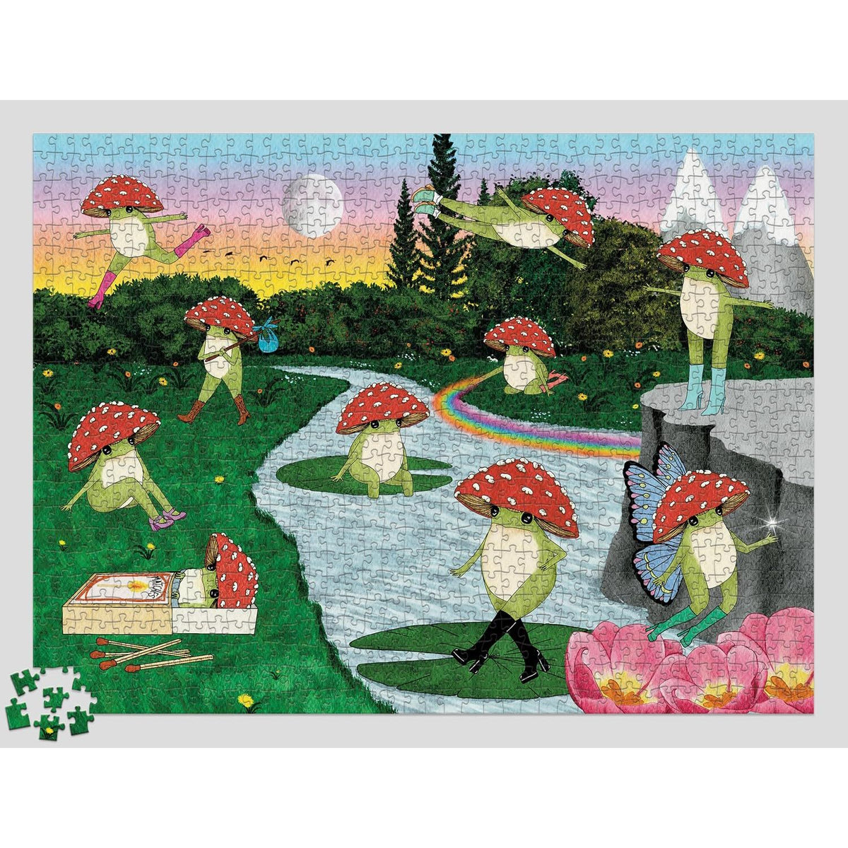 THE LITTLE FROG 1000 PIECE PUZZLE BY MAYBELLE EEQUAY