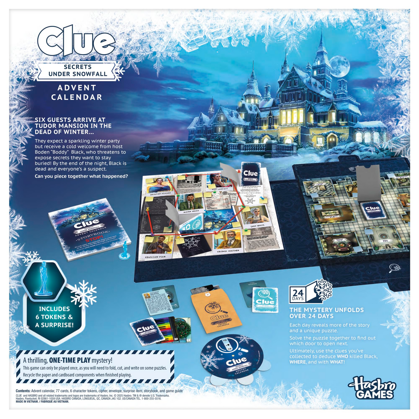 CLUE ADVENT CALENDAR SECRETS UNDER SNOWFALL