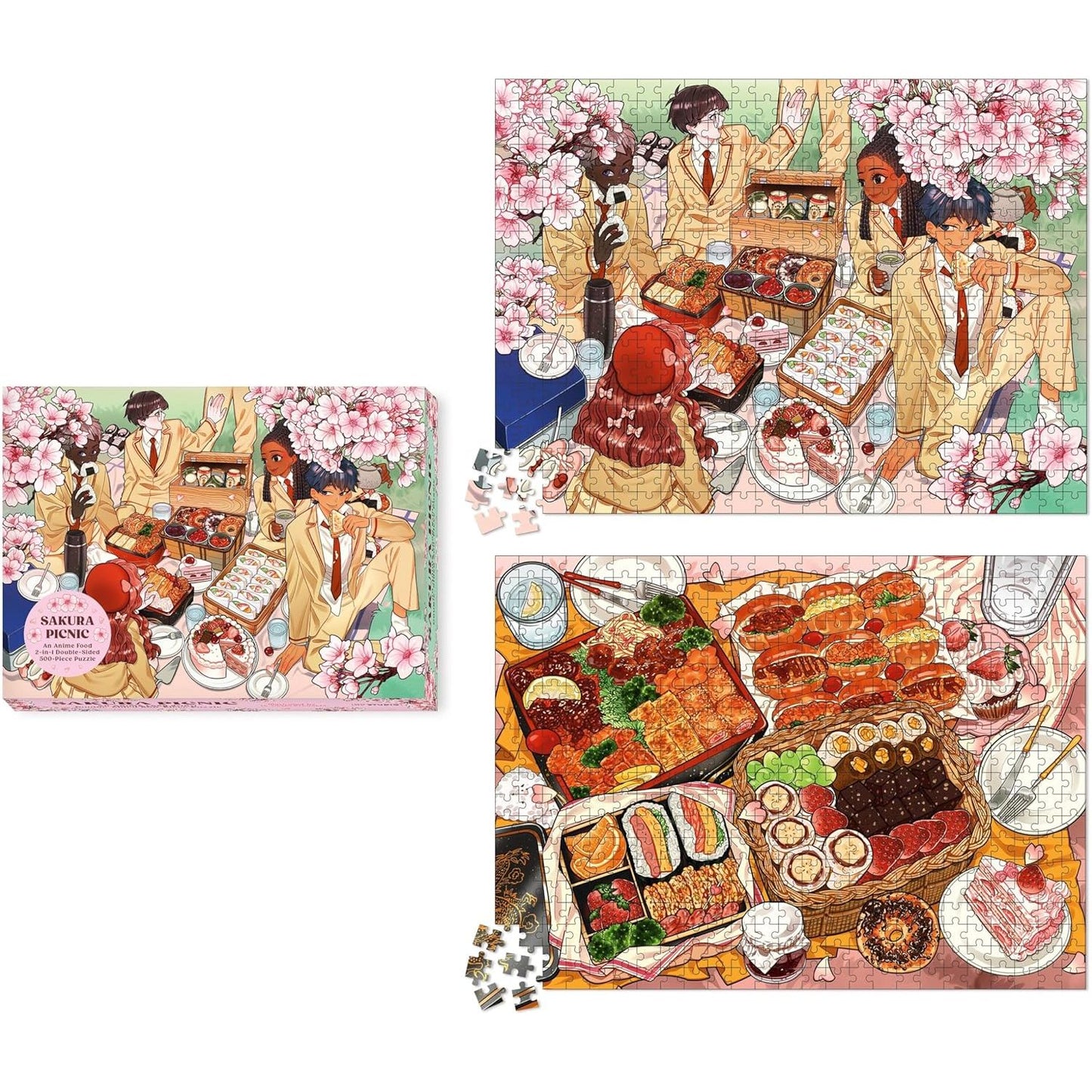 SAKURA PICNIC DOUBLE SIDED ANIME PC PUZZLE