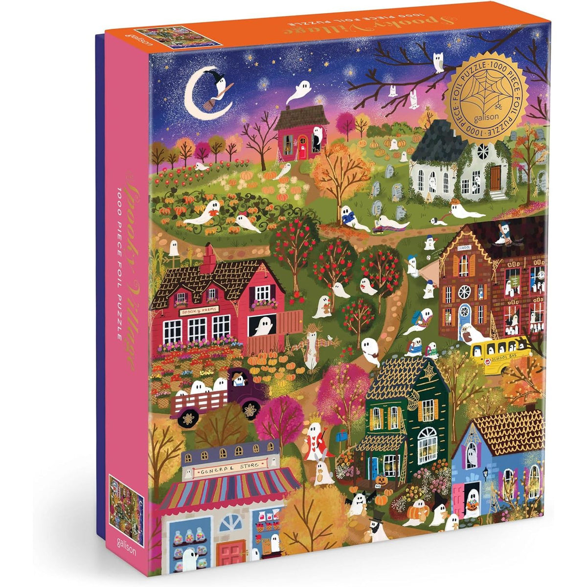 SPOOKY VILLAGE 1000 PIECE FOIL PUZZLE