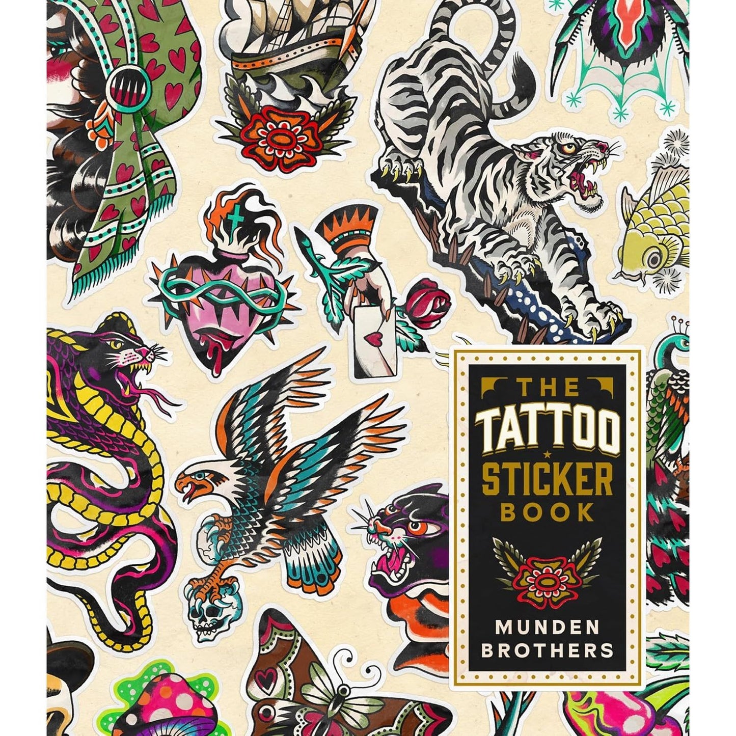 TATTOO STICKER BOOK BY MUNDEN BROTHERS