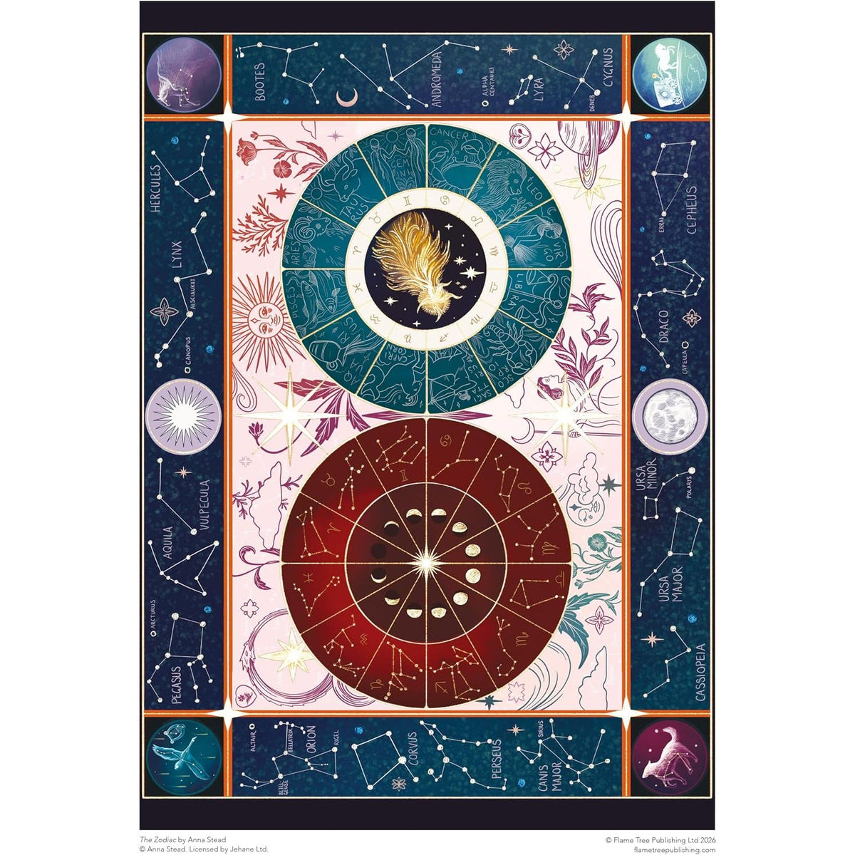 THE ZODIAC 1000 PIECE PUZZLE BY ANNA STEAD
