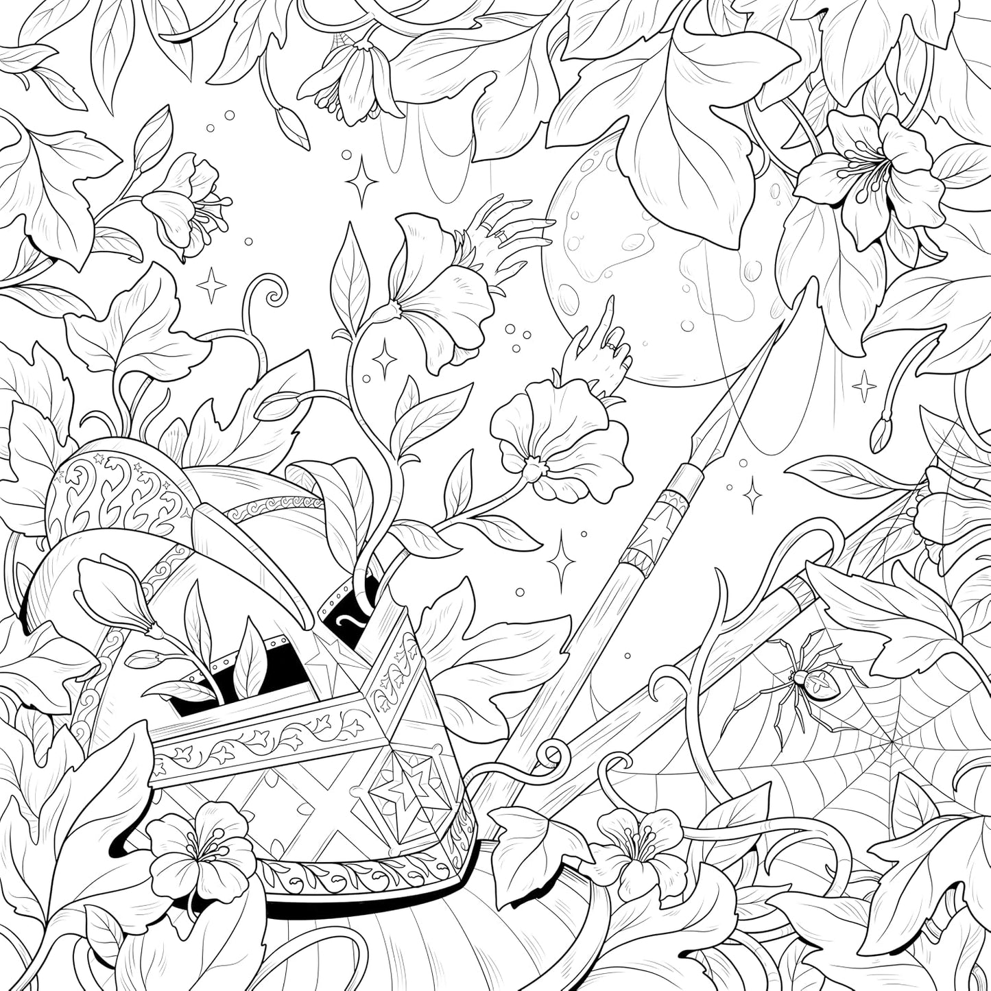 MYTHOGRAPHIC COLOR AND DISCOVER: ROMANTASY: AN ARTIST’S COLORING BOOK OF FANTASY ROMANCE BY WERONIKA KOLINSKA