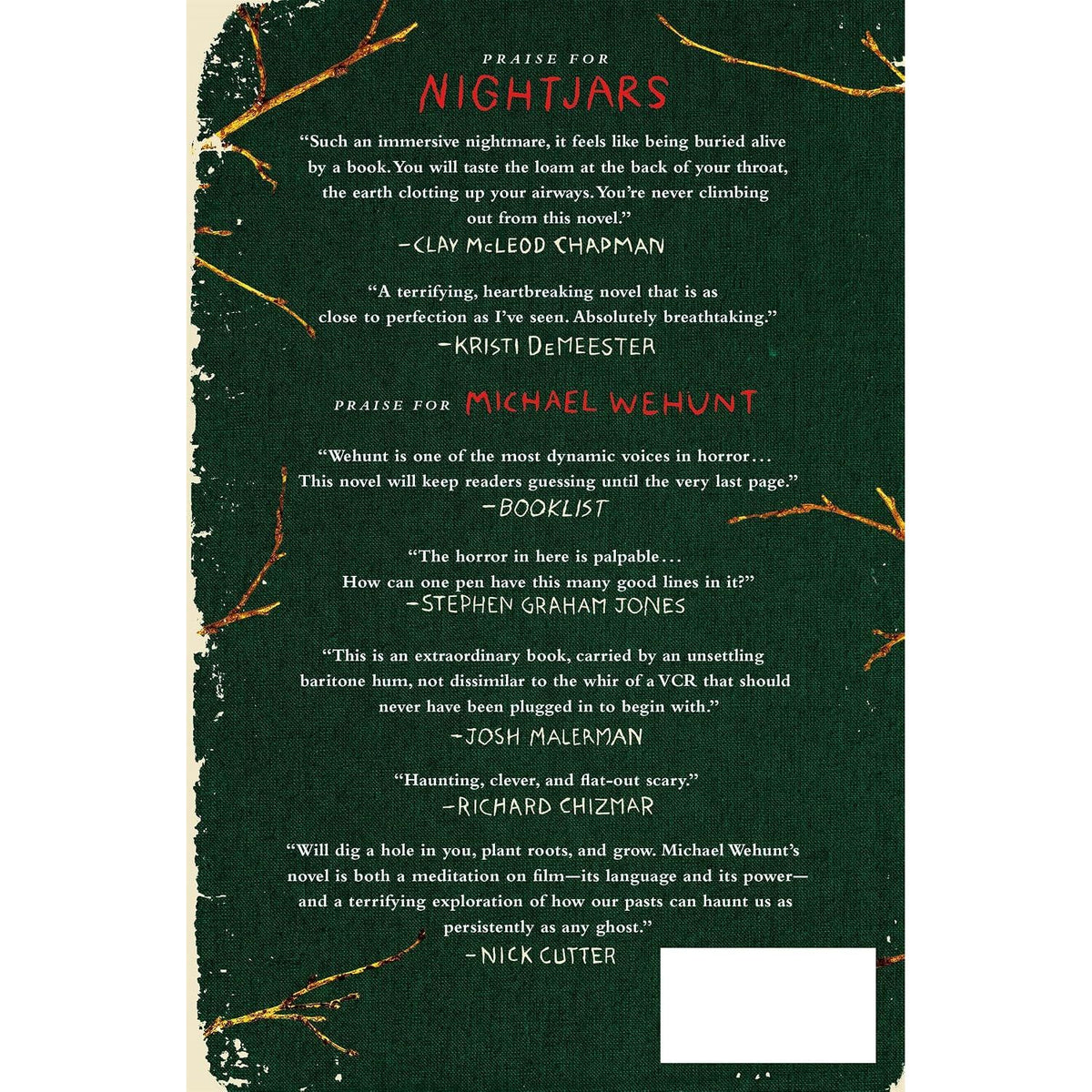 NIGHTJARS: A NOVEL BY MICHAEL WEHUNT