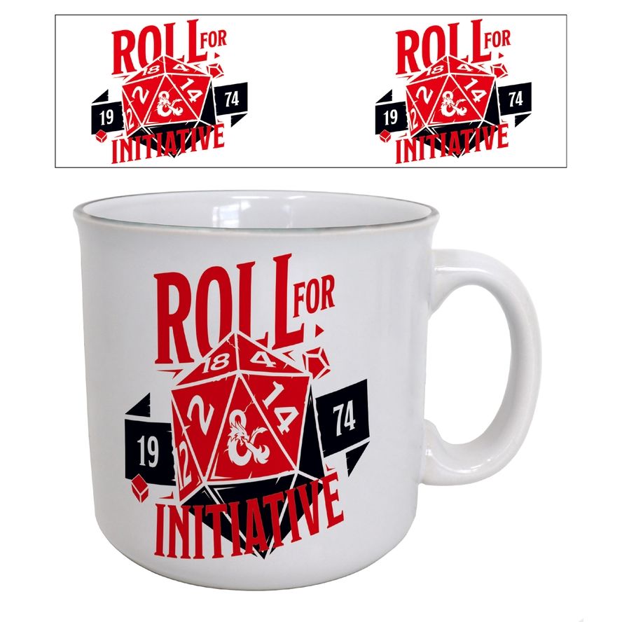 DUNGEONS & DRAGONS ROLL FOR INITIATIVE MUG