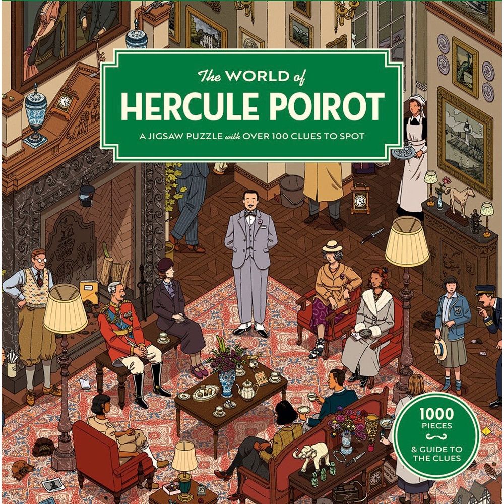 THE WORLD OF HERCULE POIROT 1000PC PUZZLE