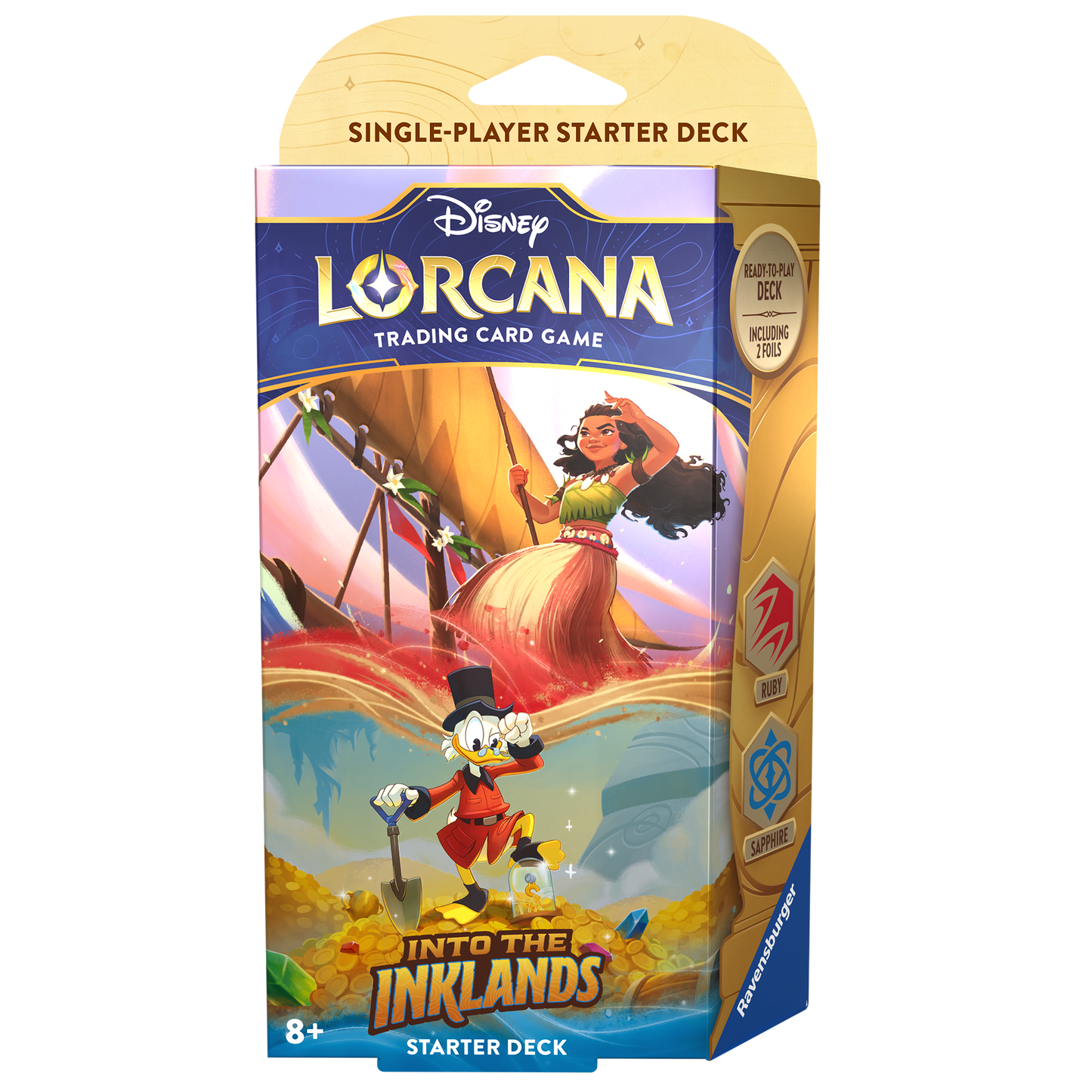 DISNEY LORCANA INTO THE INKLANDS STARTER DECK (RUBY & SAPPHIRE)