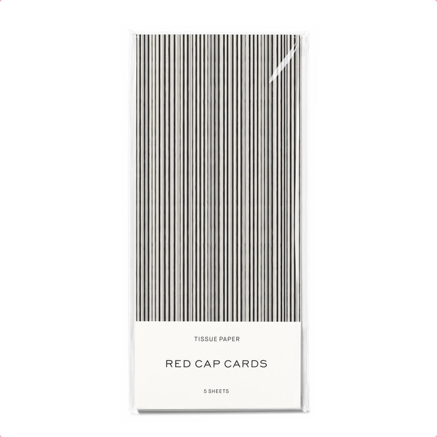 BLACK STRIPE TISSUE PAPER