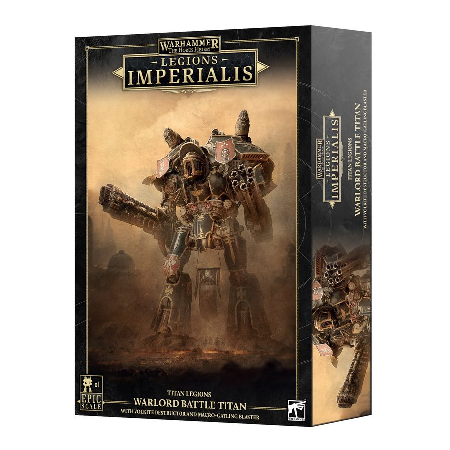 LEGIONS IMPERIALIS WARLORD TITAN WITH VOLKITE DESTRUCTOR AND MACRO GATLING BLASTER