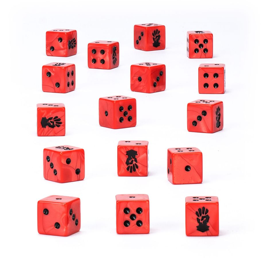 CHAOS SPACE MARINE RED CORSAIR DICE SET