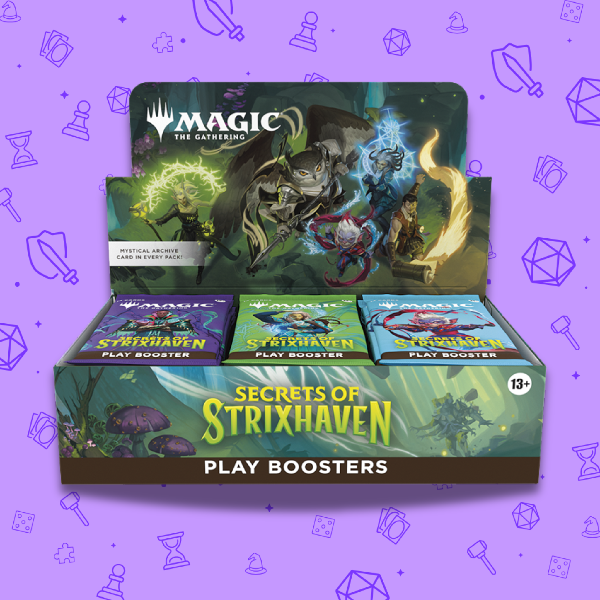 board game booster box SECRETS OF STRIXHAVEN PLAY – Games and Stuff Packing:Box (30 Packs) Flyvees But peace is endangered Magic: The Gathering Edge
