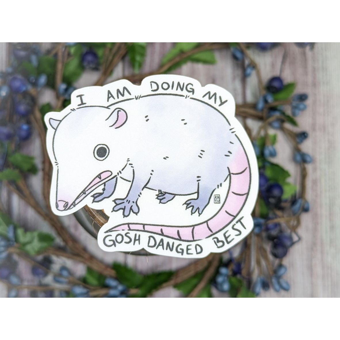 GOSH DARN BEST OPOSSUM STICKER