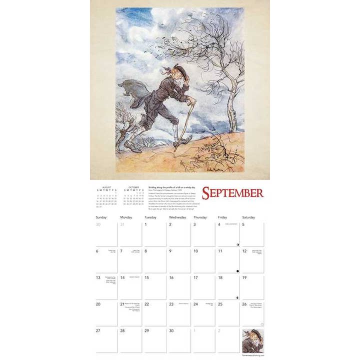 ARTHUR RACKHAM 2026 WALL CALENDAR