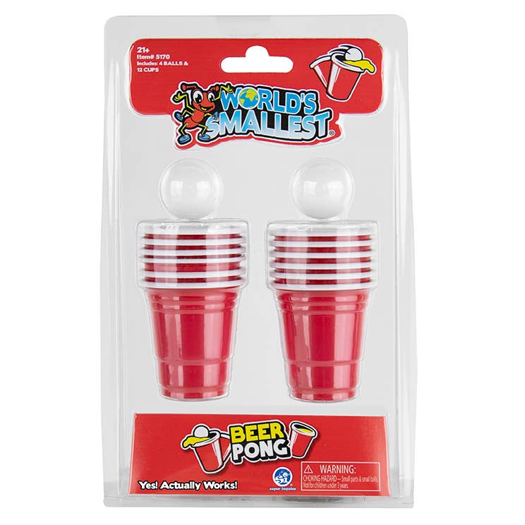 WORLD'S SMALLEST BEER PONG