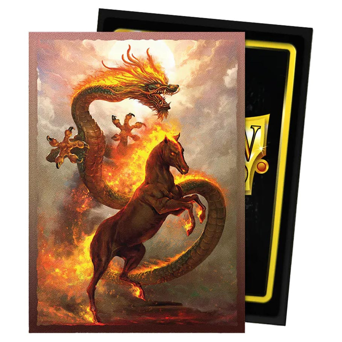 DRAGON SHIELD: MATTE DUAL ART SLEEVES FIRE HORSE