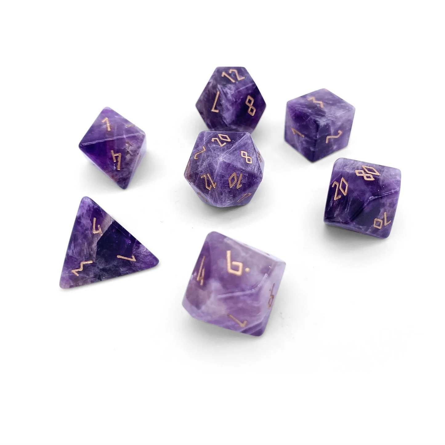 NORSE FOUNDRY AMETHYST RPG DICE (SET OF 7)