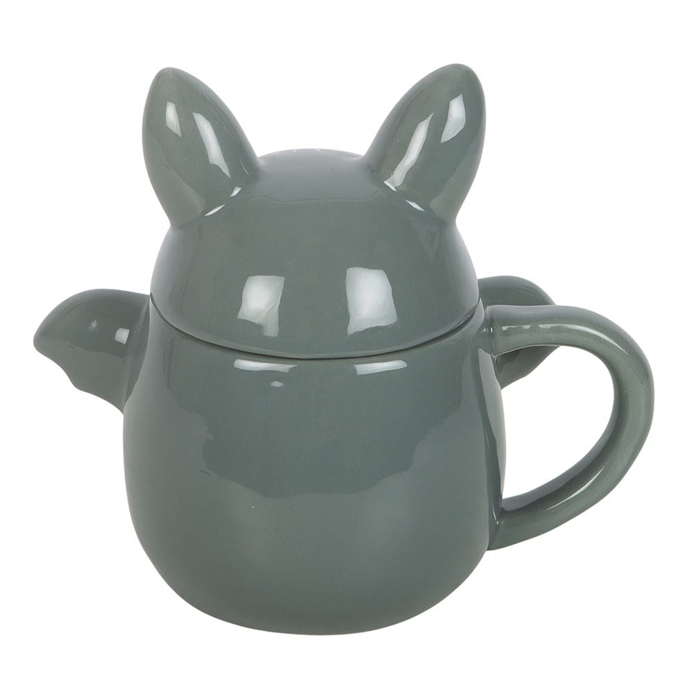 CUTE BAT CERAMIC LID MUG