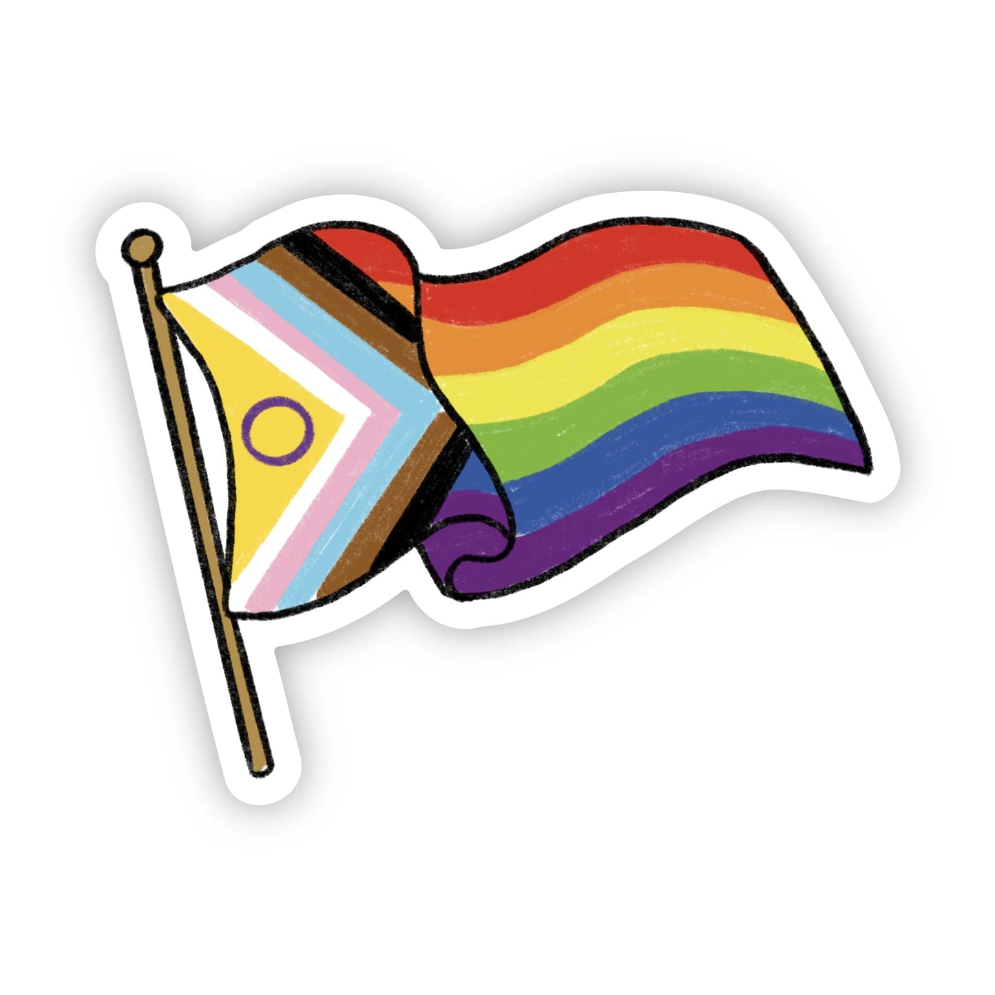 LGBTQ+ PRIDE FLAG STICKER