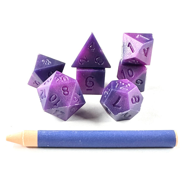 ADVANCED DICE & CRAYON: PURPLE SWIRL