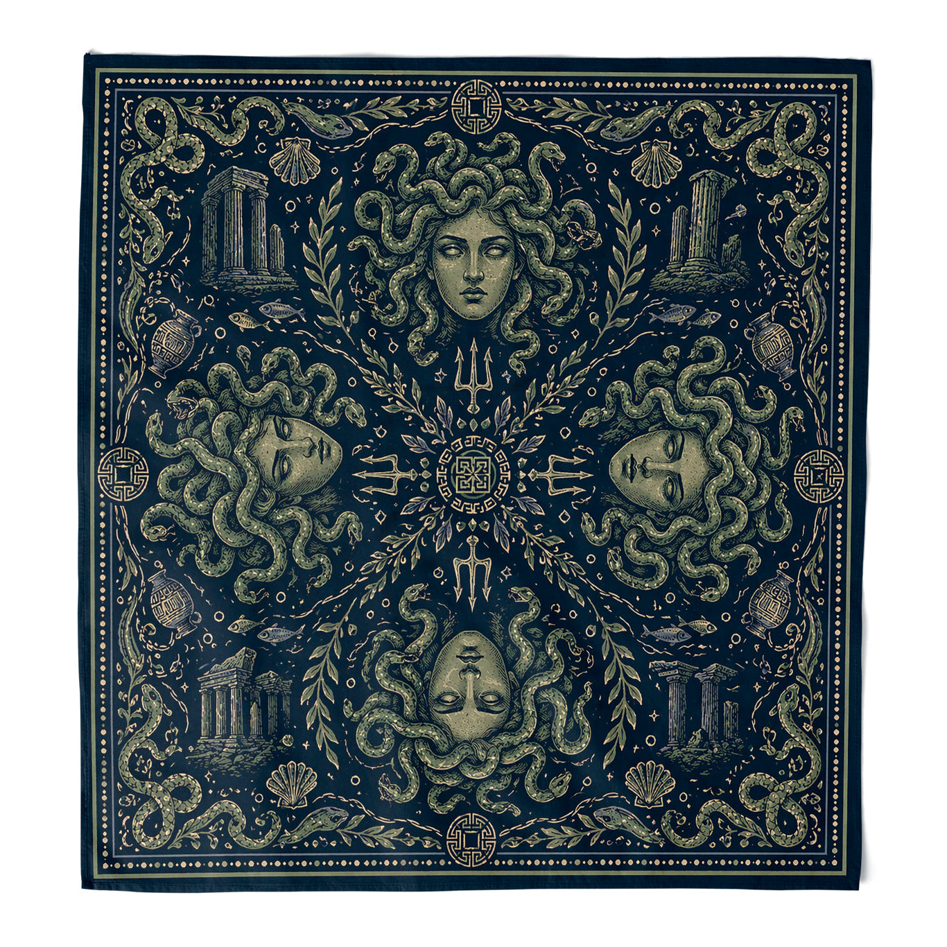 BEWARE OF HER GAZE MEDUSA BANDANA
