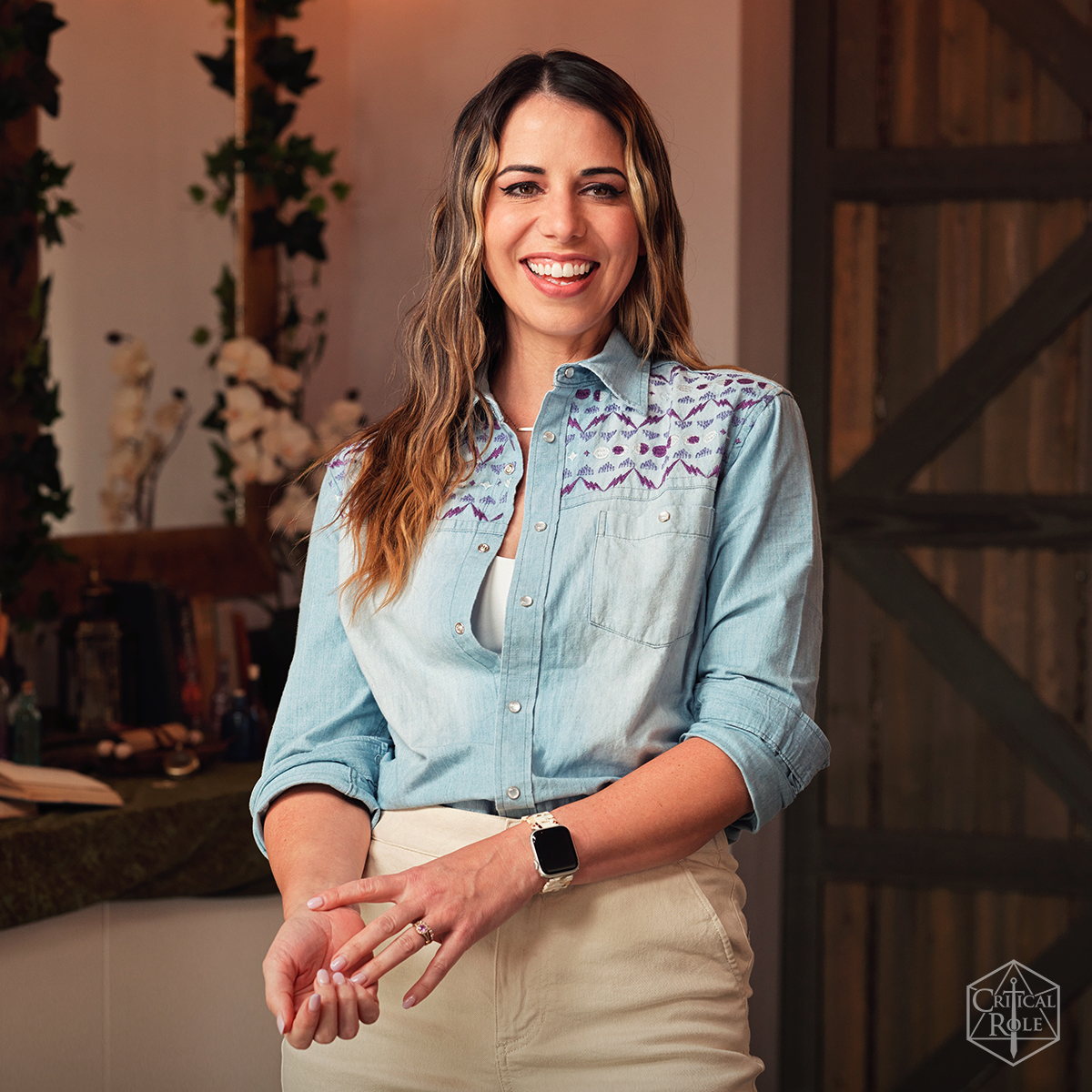 CRITICAL ROLE BELLS HELLS COLLECTION: IMOGEN TEMULT DENIM SHIRT