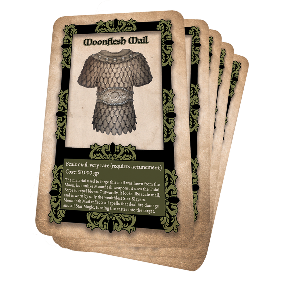 ASTROMYTHOS: LAIR OF THE SPIDER LORD 5E SPELL & ITEM CARDS