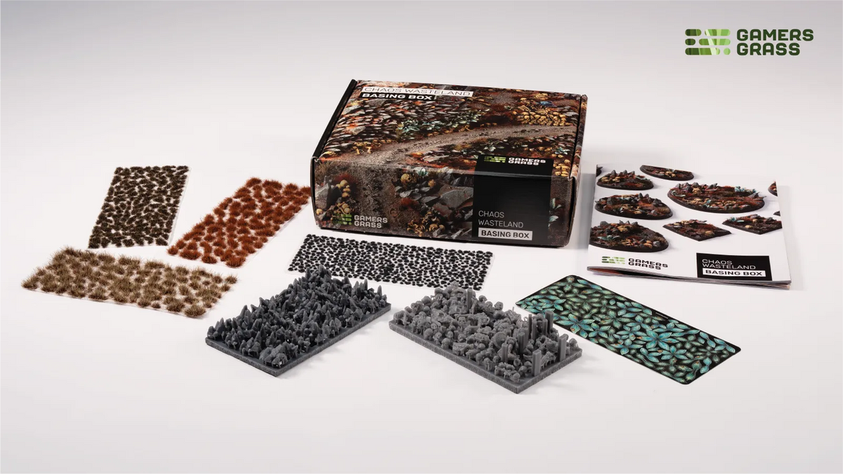 GAMERS GRASS CHAOS WASTELAND BASING BOX