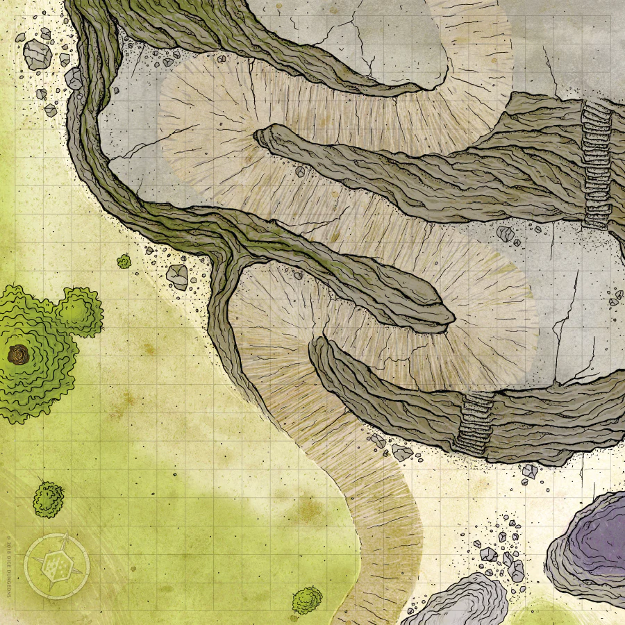 BATTLECLOTH MAP: CLIFFSIDE PATH