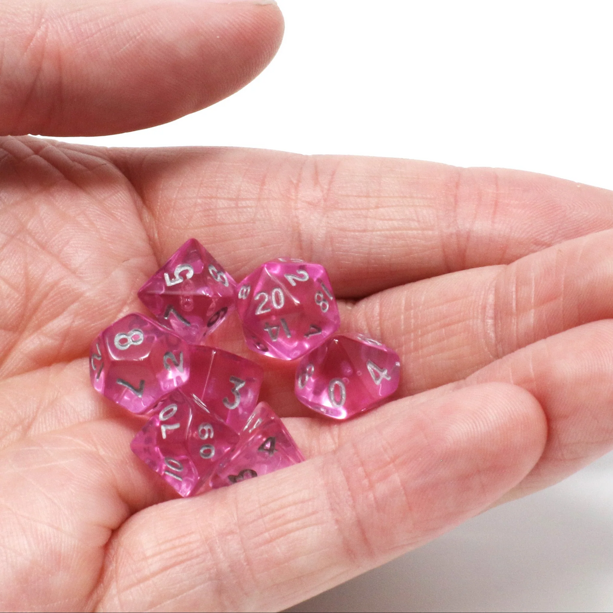 CRITLINGS BUBBLE BLOSSOM MINI RPG 7PC DICE SET
