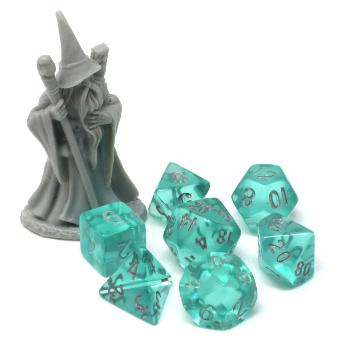 CRITLINGS MINTY BREEZE MINI RPG 7PC DICE SET