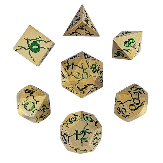 CRACKED LOOTERS METAL DICE SET