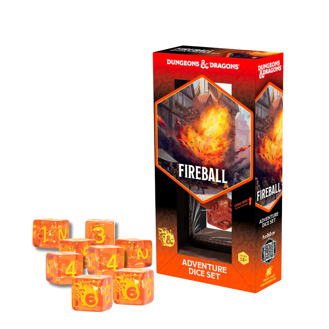 D&D ADVENTURE DICE: FIREBALL