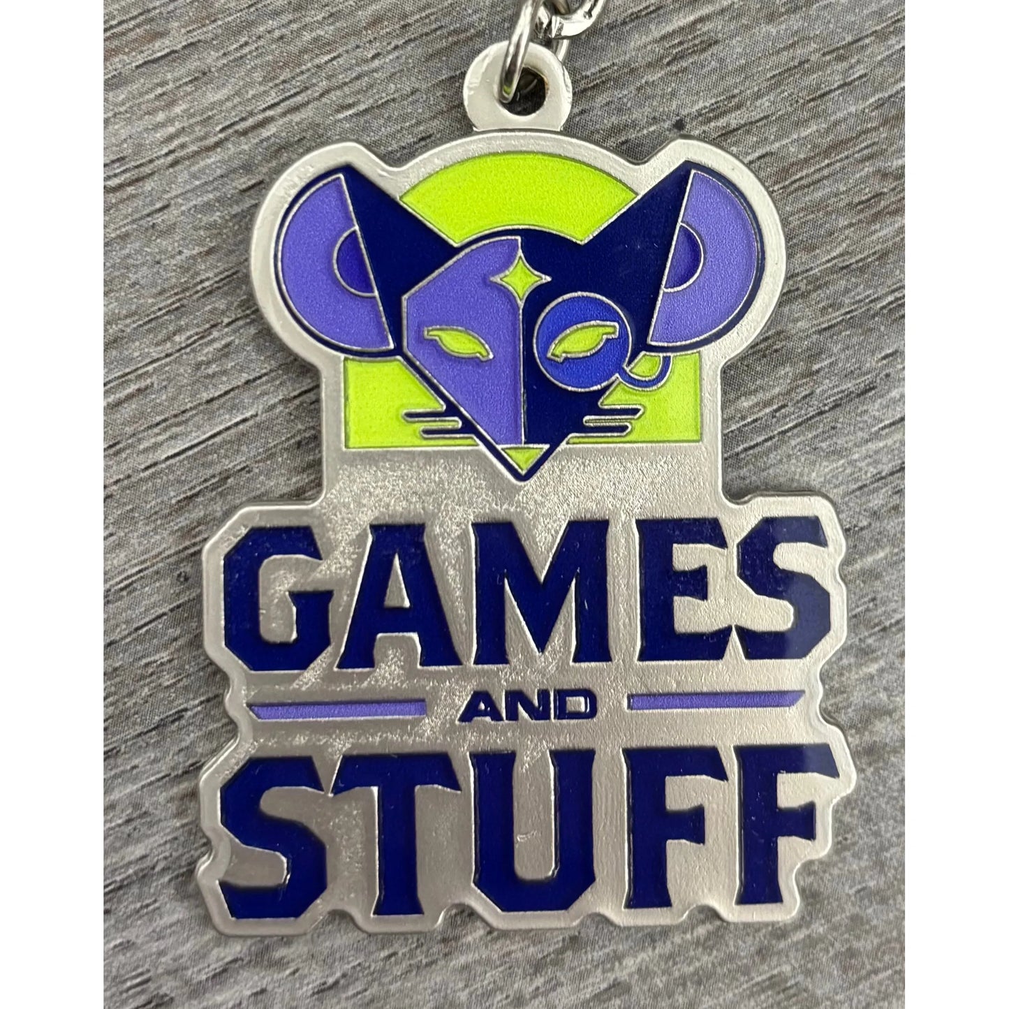 GAMES AND STUFF ENAMEL MISCHIEF KEYCHAIN