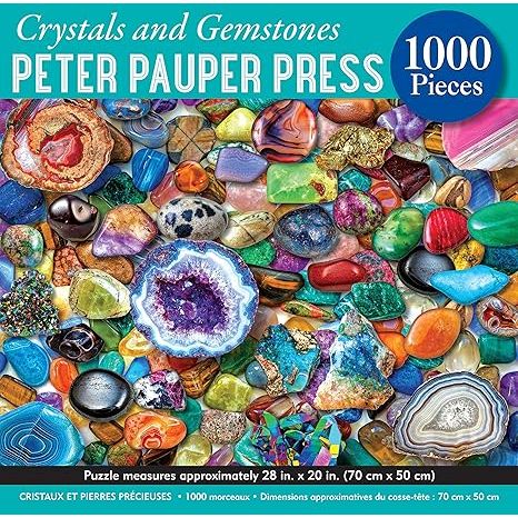 CRYSTALS AND GEMSTONES 1000PC PUZZLE