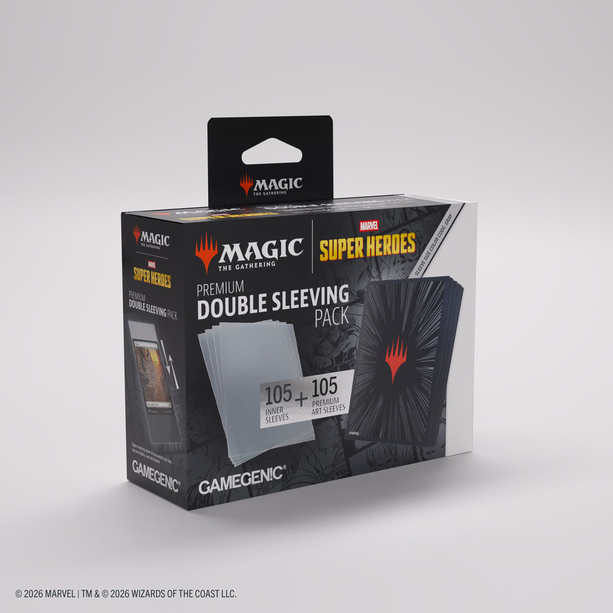 GAMEGENIC MARVEL SUPER HEROES PREMIUM DOUBLE PACK SLEEVES (100)