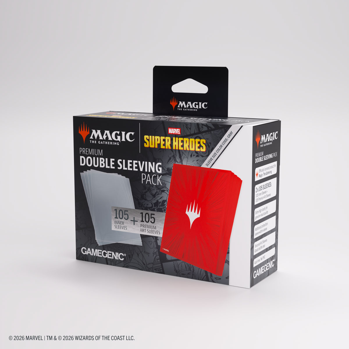 GAMEGENIC MARVEL SUPER HEROES PREMIUM DOUBLE PACK SLEEVES (100)