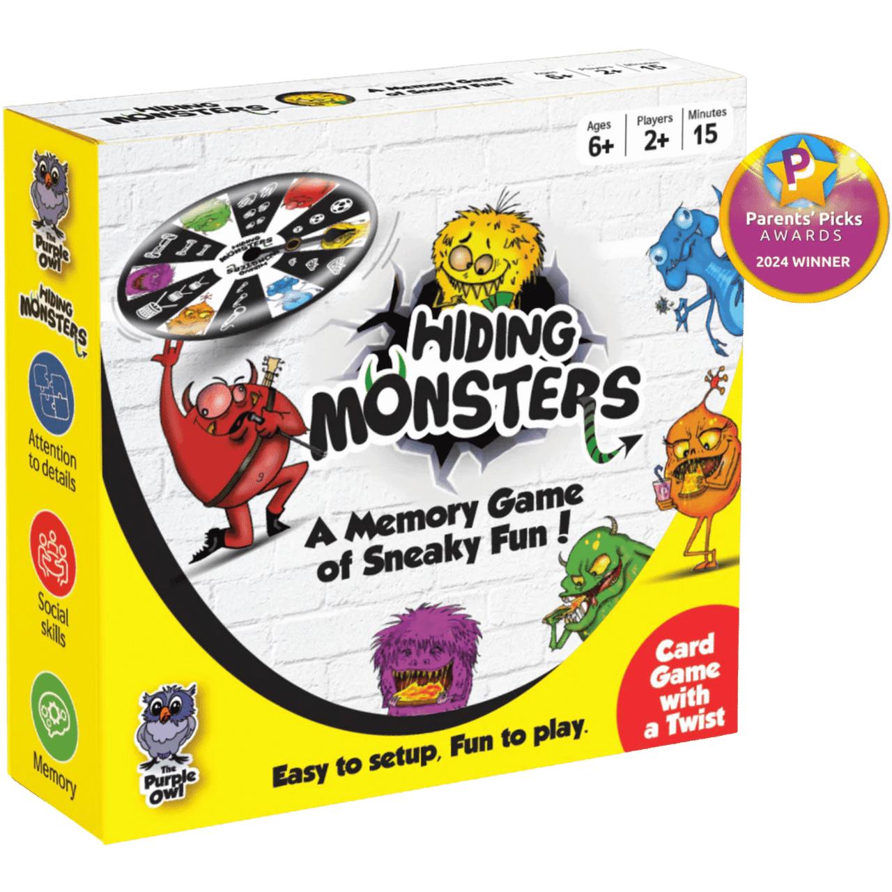 HIDING MONSTERS MEMORY GAME