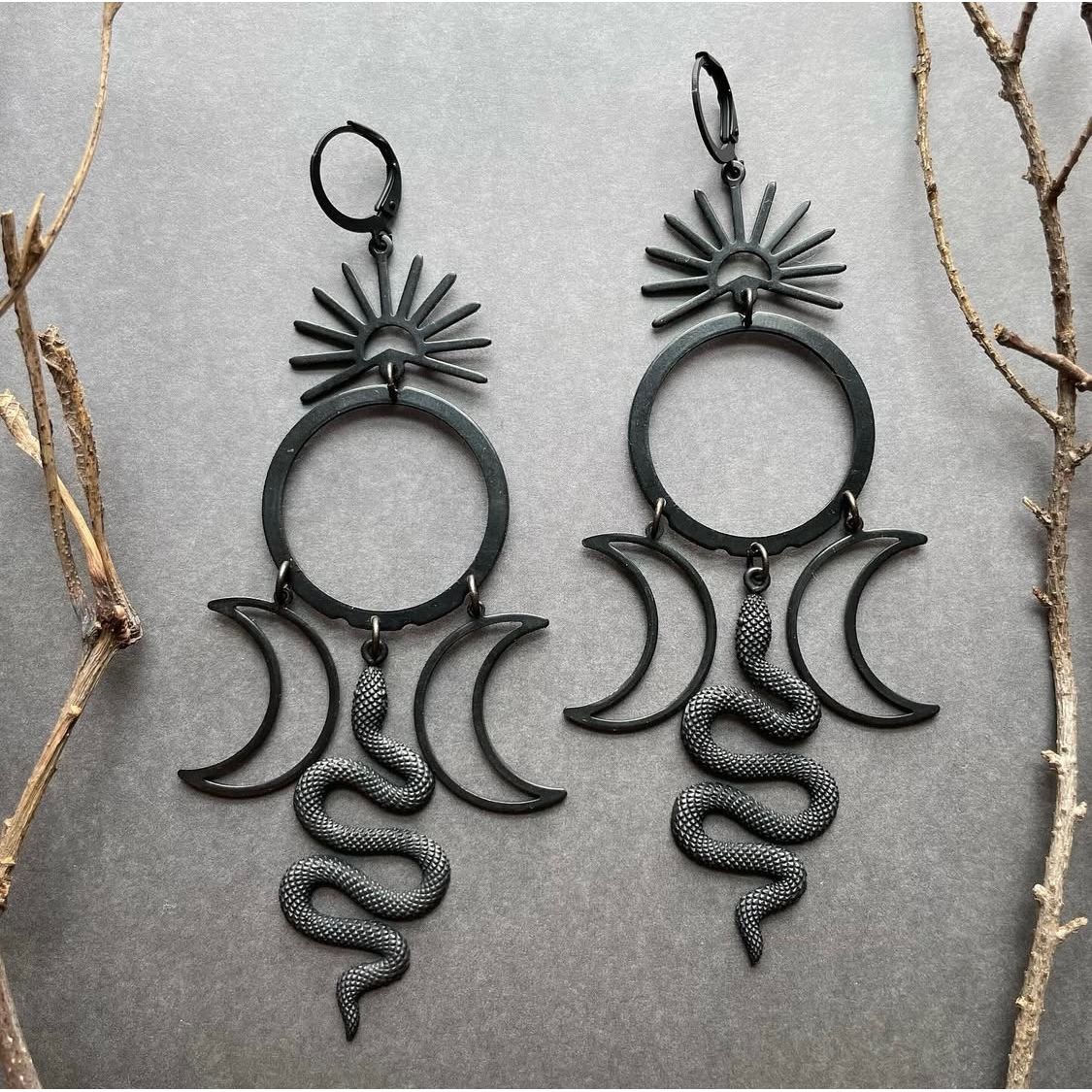 SNAKE GODDESS EARRINGS
