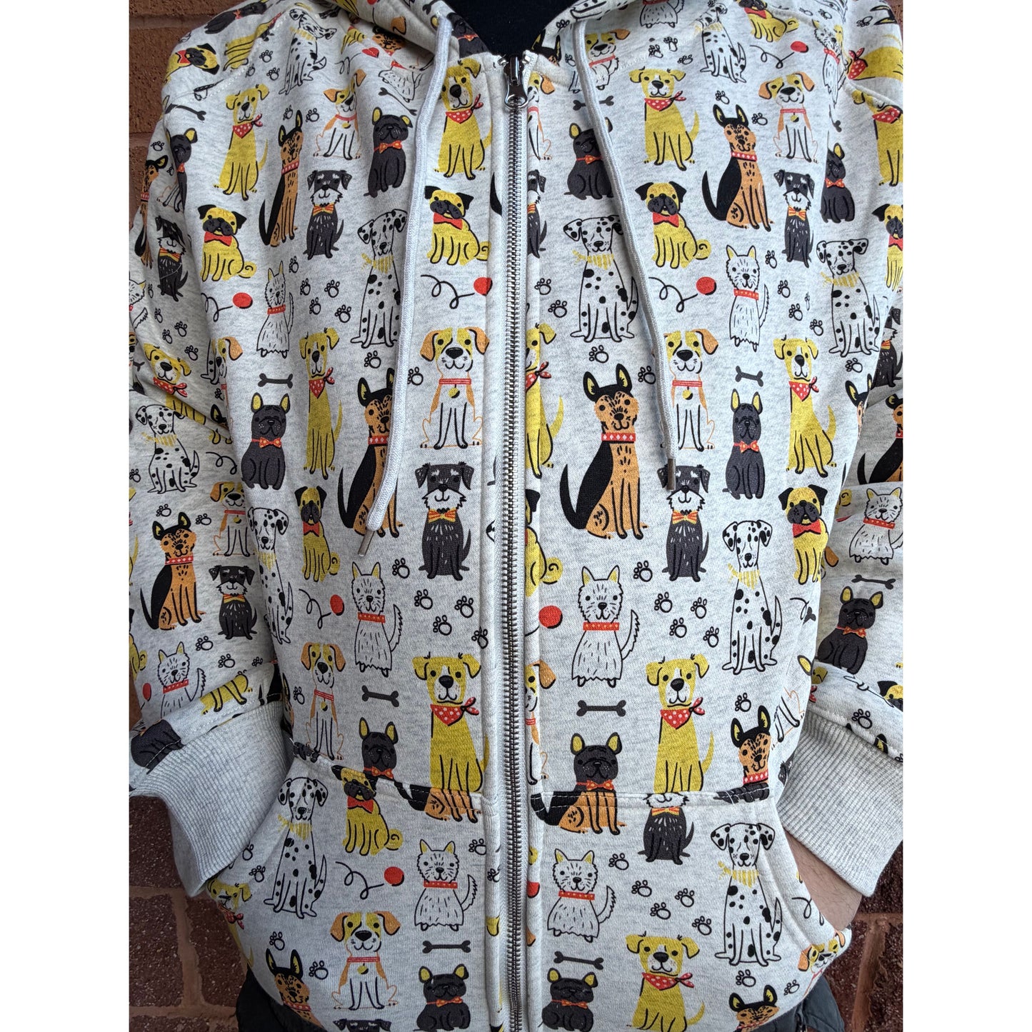 DOG LOVER ZIP UP HOODIE