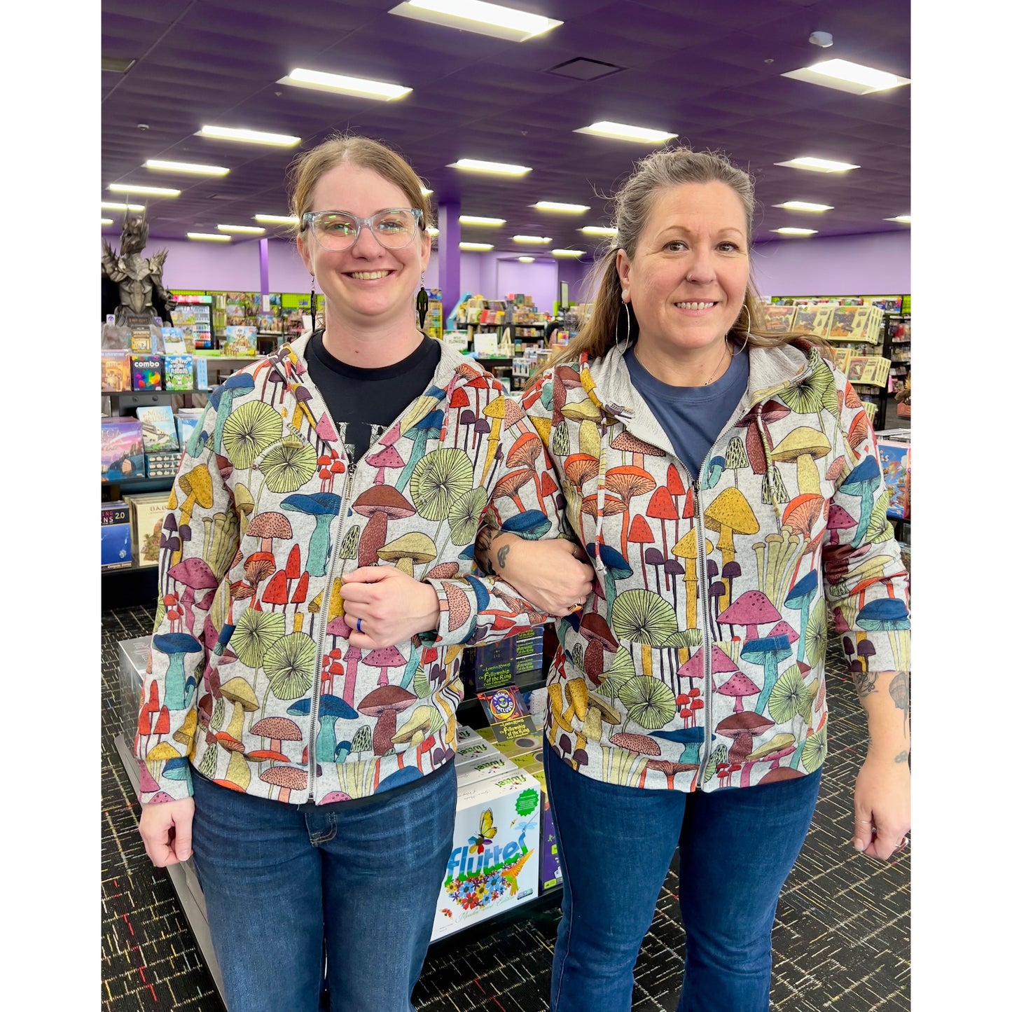 MUSHROOM FOREST ZIP HOODIE