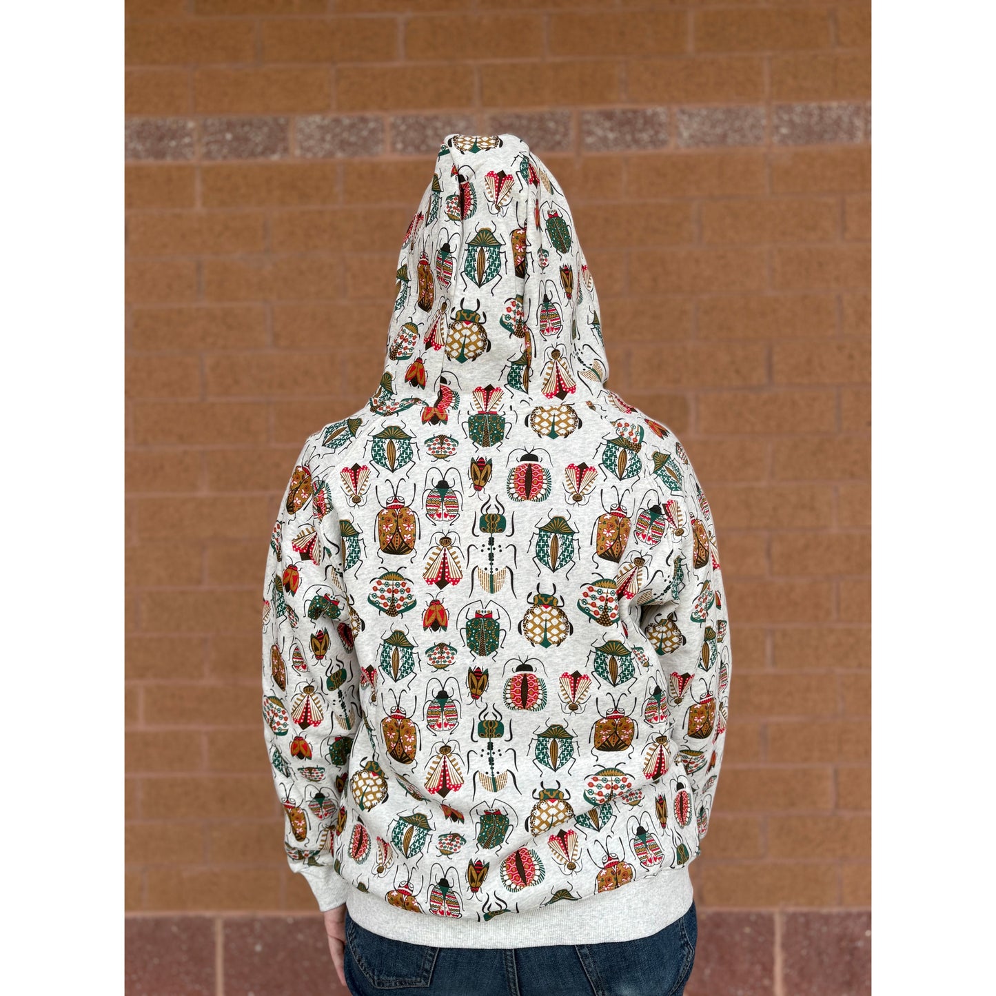 COLORFUL BUGS ZIP HOODIE
