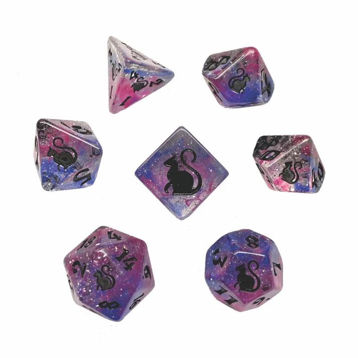 KITTY CLACKS 7 PC DICE SET: RIPLEY