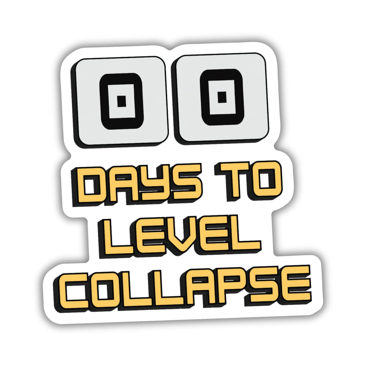 DAYS TO LEVEL COLLAPSE DUNGEON CRAWLER CARL STICKER