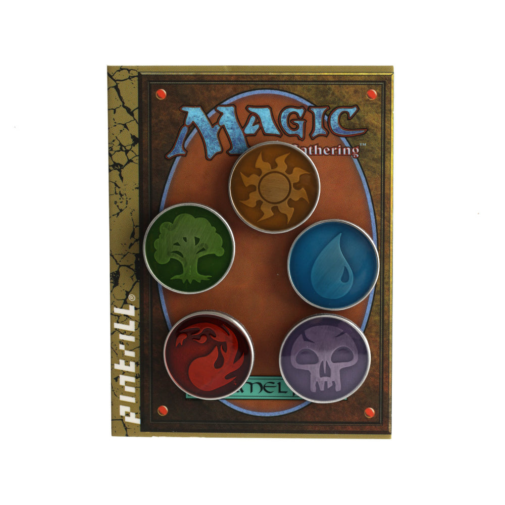 MAGIC THE GATHERING COLOR MANA PIN SET