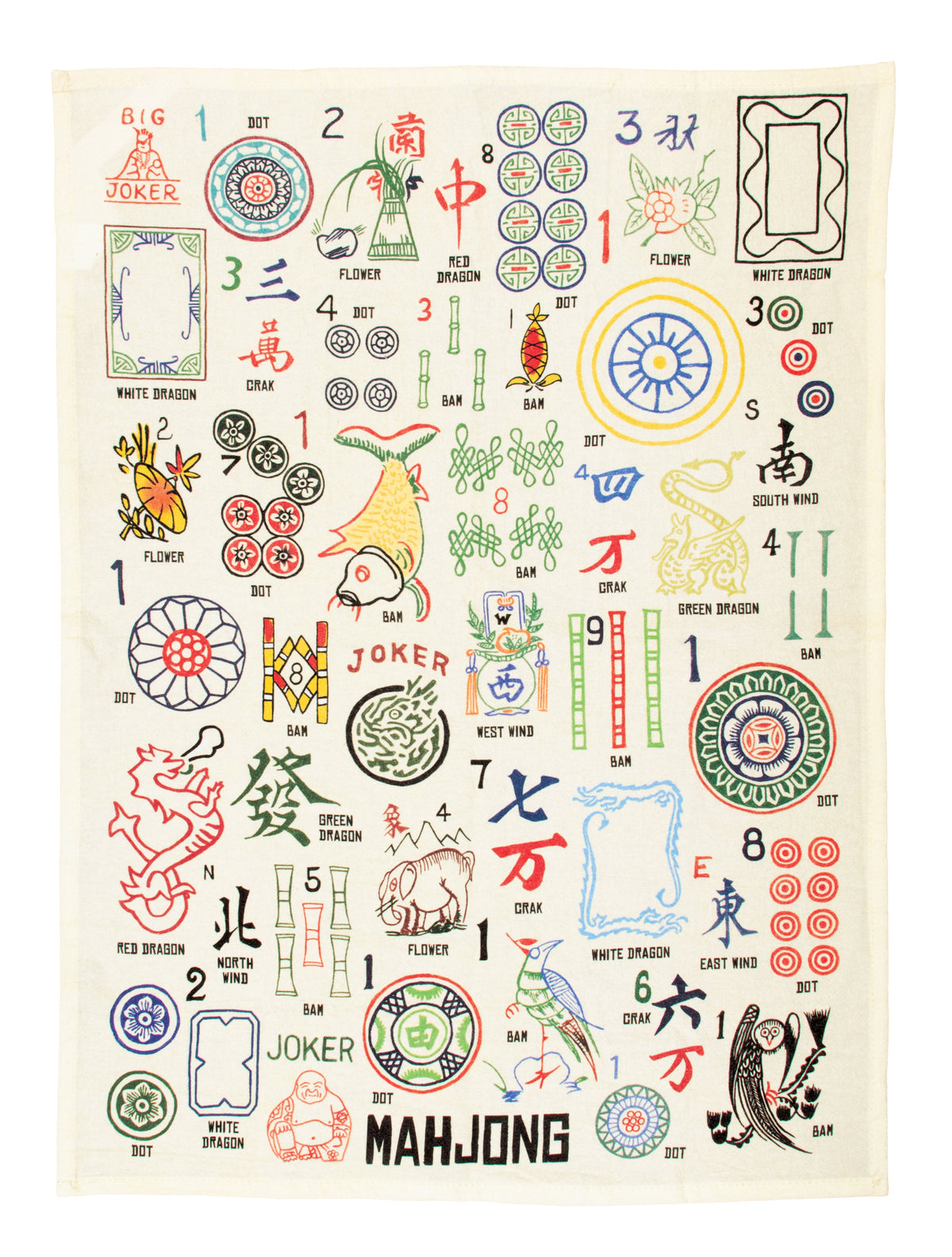 MAHJONG DISH TOWEL