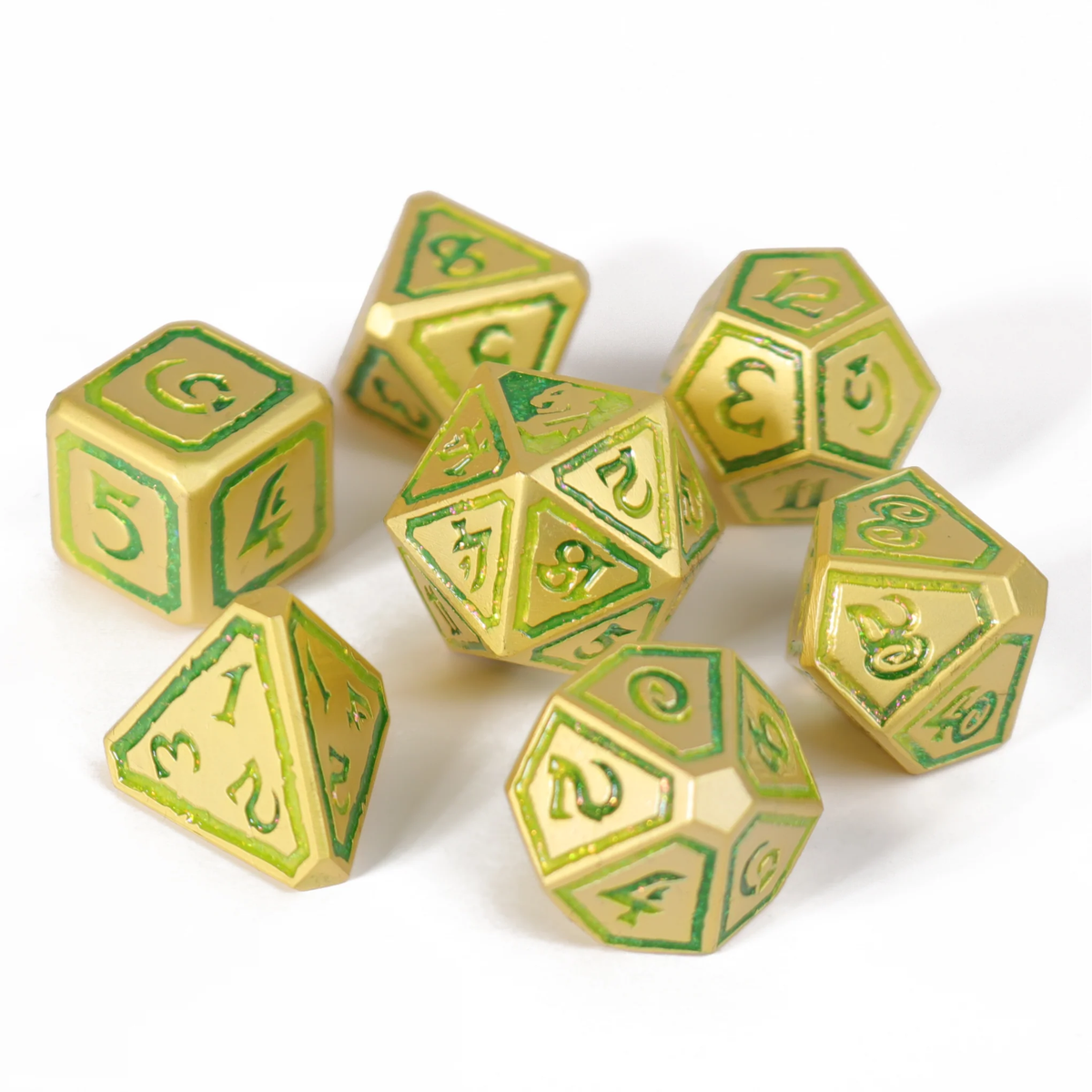 SYLVAN SANCTUARY OWL ELDER 7pc RPG METAL DICE SET