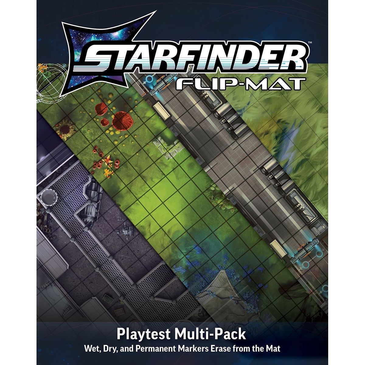 Starfinder Flip-Mat Multi Pack: Basic Terrain (Set 4 Mappe