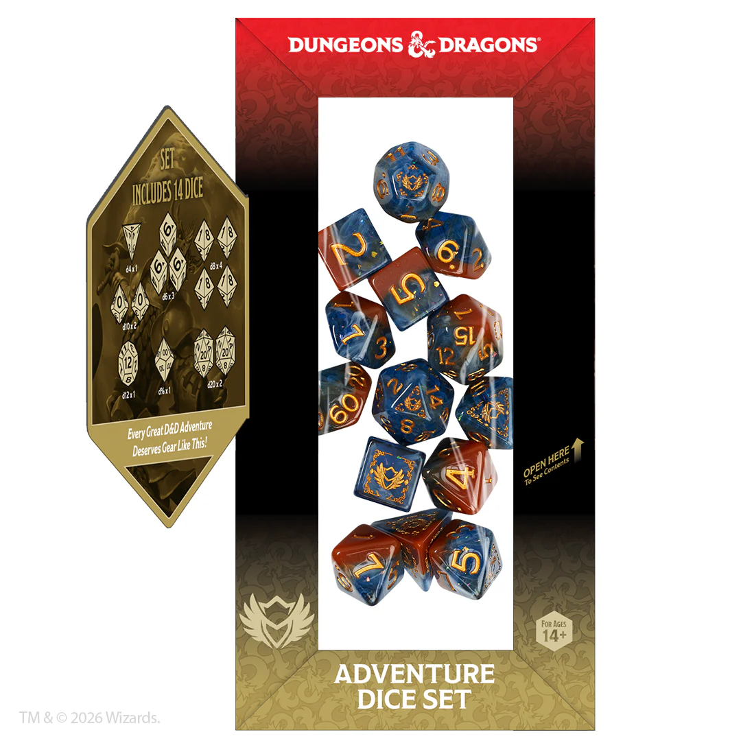 D&D ADVENTURE DICE: PALADIN ORANGE/BLUE